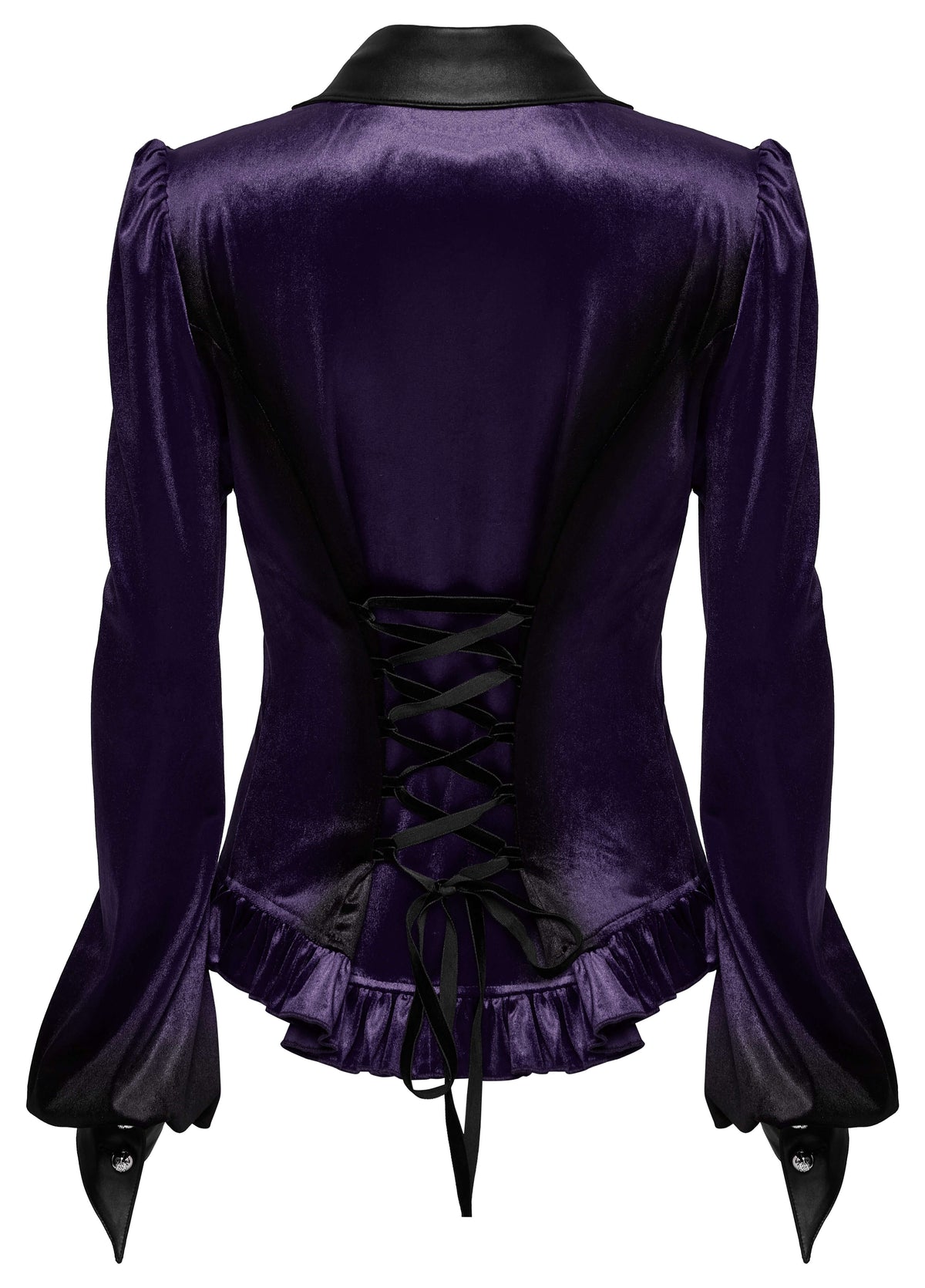 Punk Rave Fawn Gradient Printed Shirt in Violet