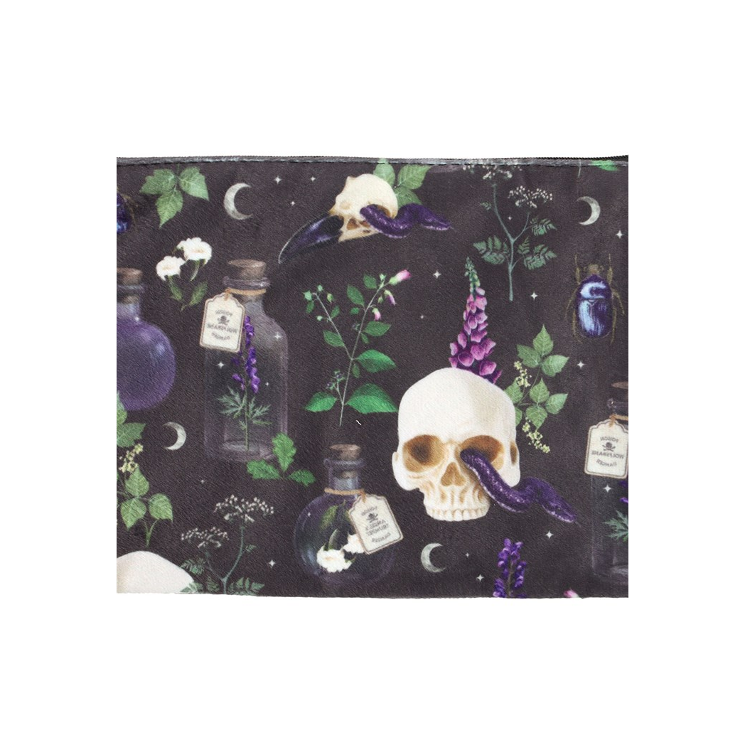 Venom & Vines Print Makeup Bag