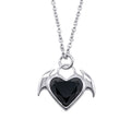 Nocturnal Succubus Heart Pendant Necklace