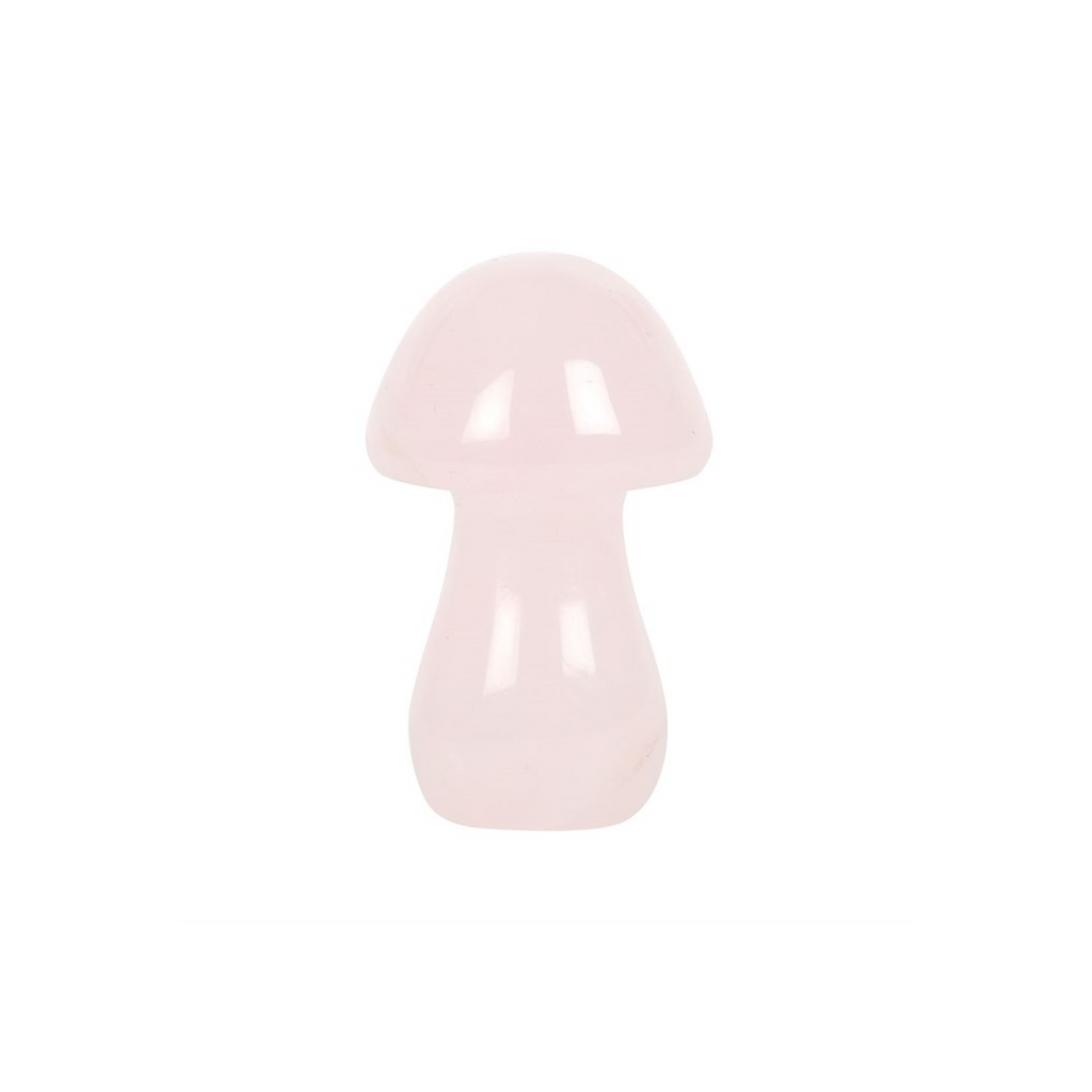 Magical Rose Quartz Crystal Mushroom