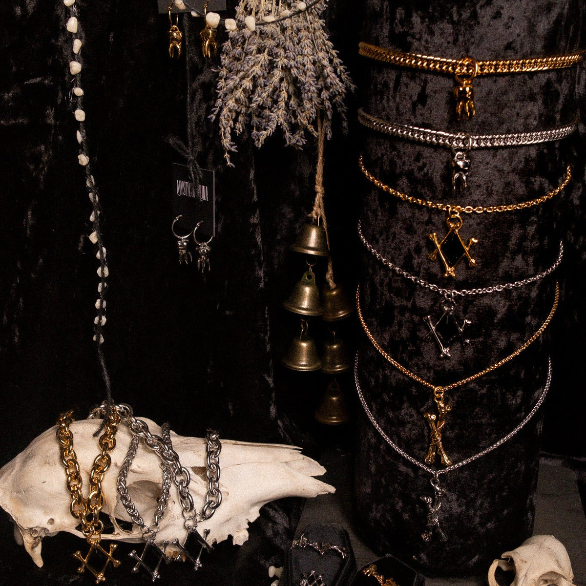 Tethered Remains Bones Necklace