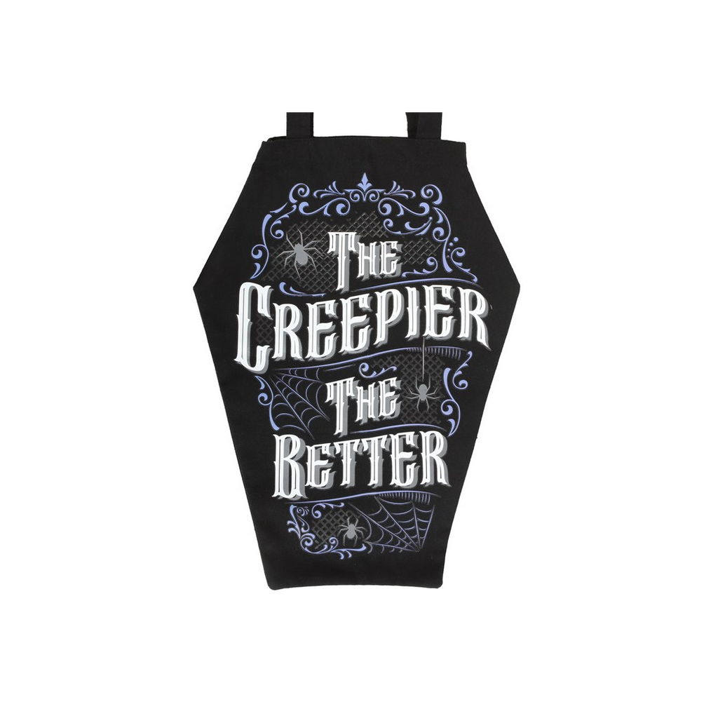 The Creepier the Better Coffin Shaped Tote Bag