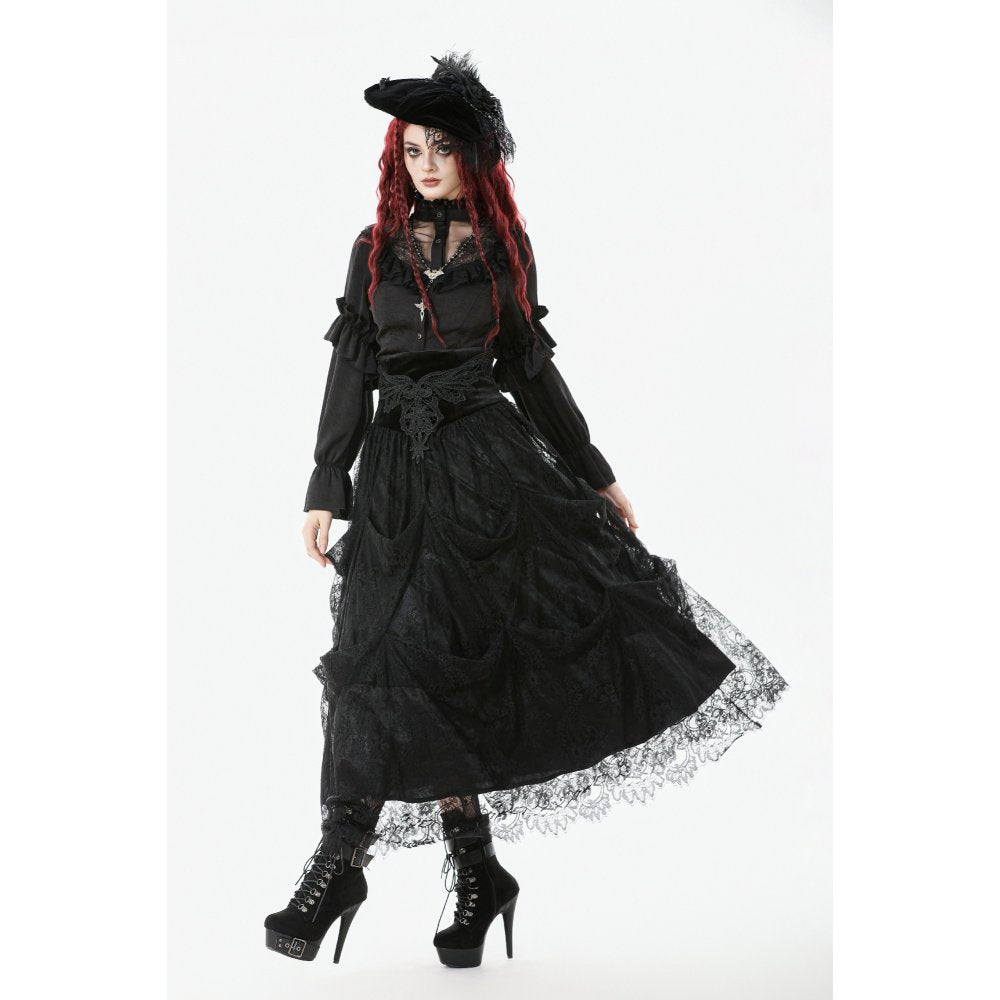 Dark in Love Gloriana Draped Maxi Skirt