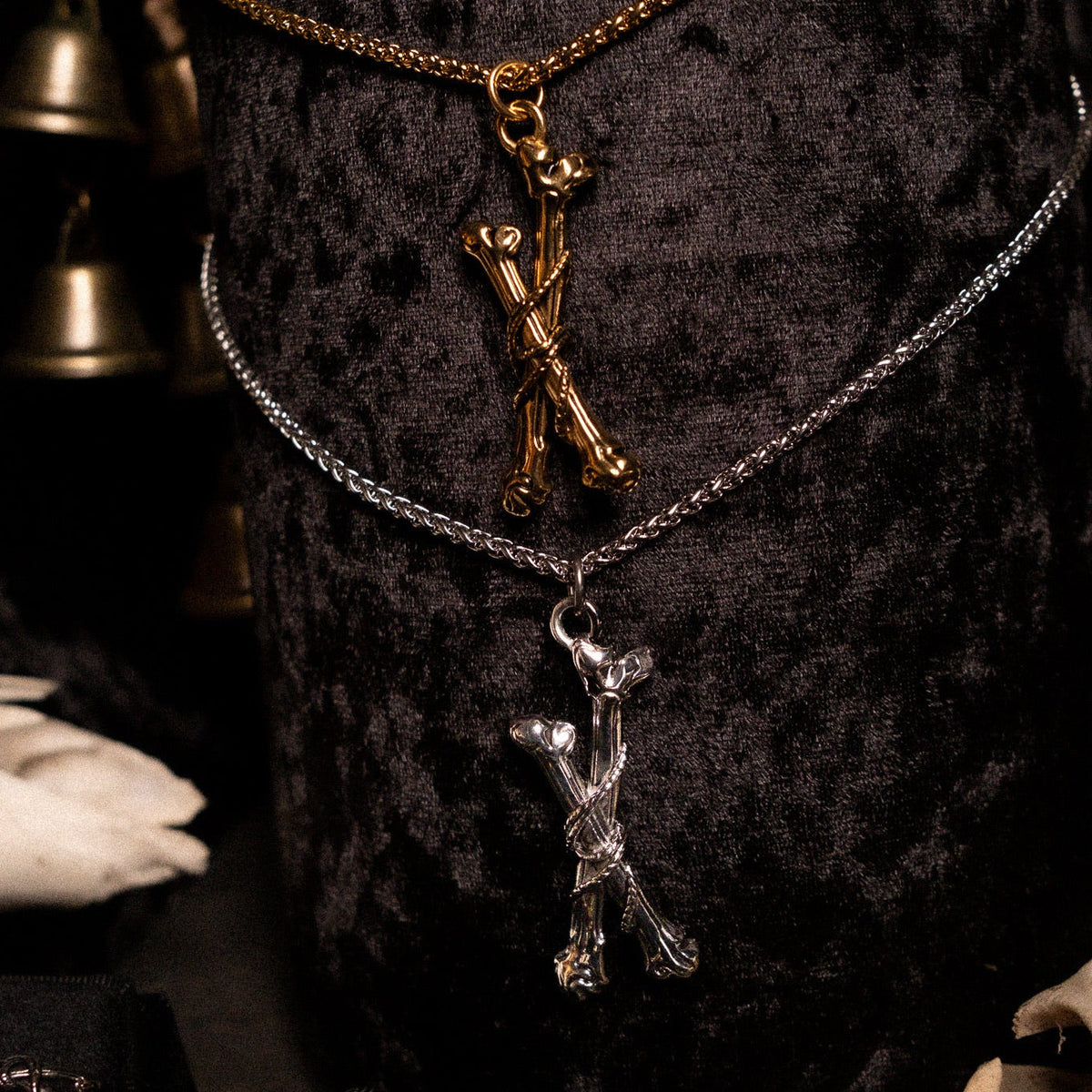 Tethered Remains Bones Necklace