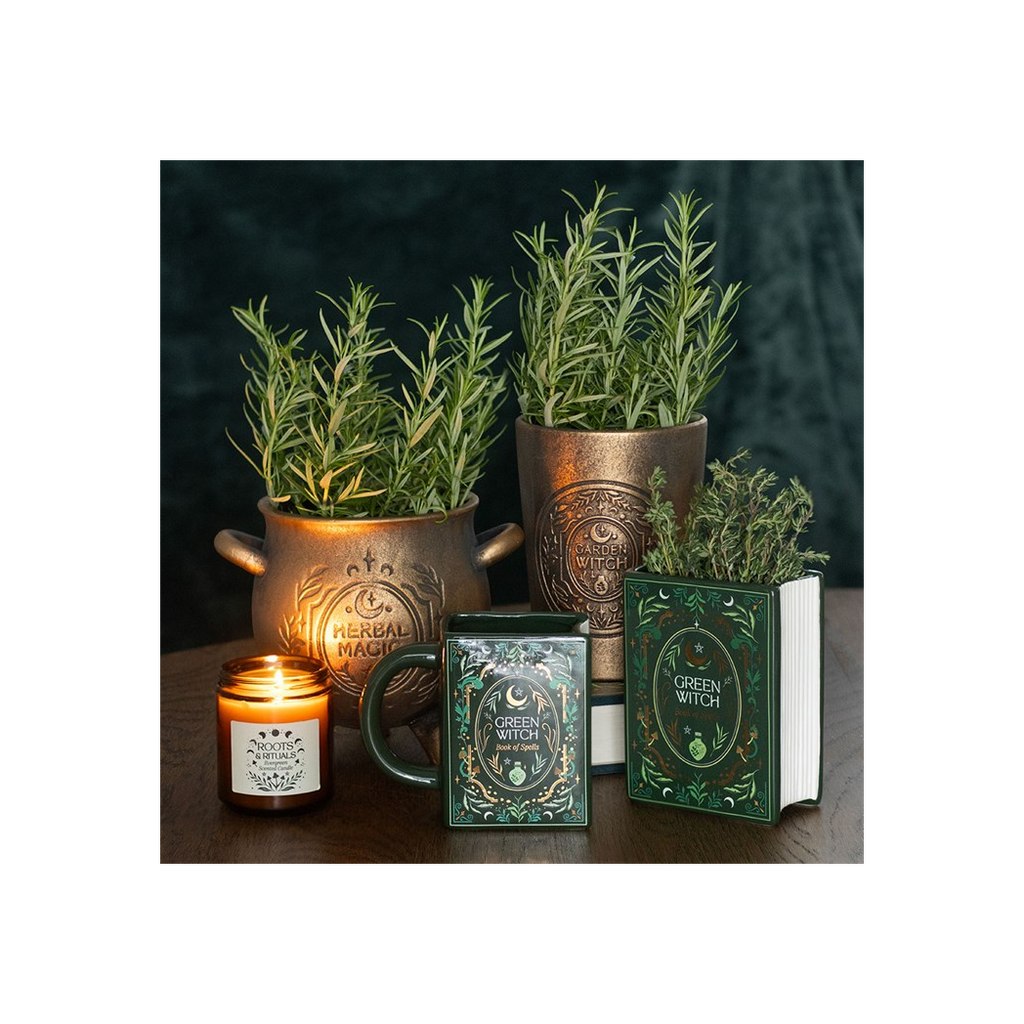Garden Witch Bronze Effect Terracotta Plant Pot