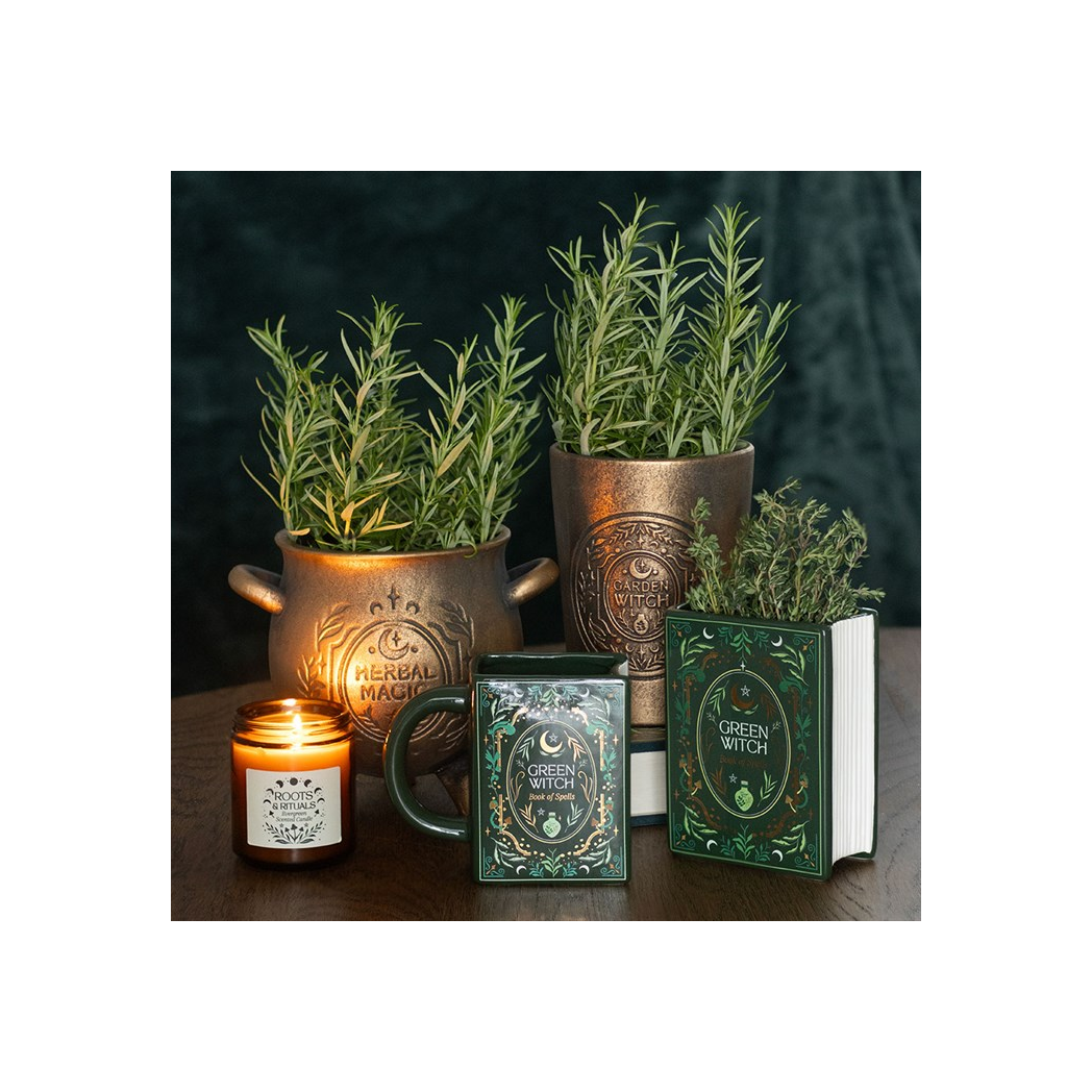 Garden Witch Bronze Effect Terracotta Plant Pot