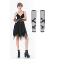 Dark in Love Punk Mesh Hollow Chain Décor Gloves