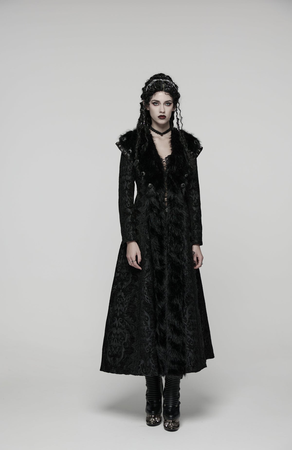 Punk Rave Goth Gorgeous Plush Coat