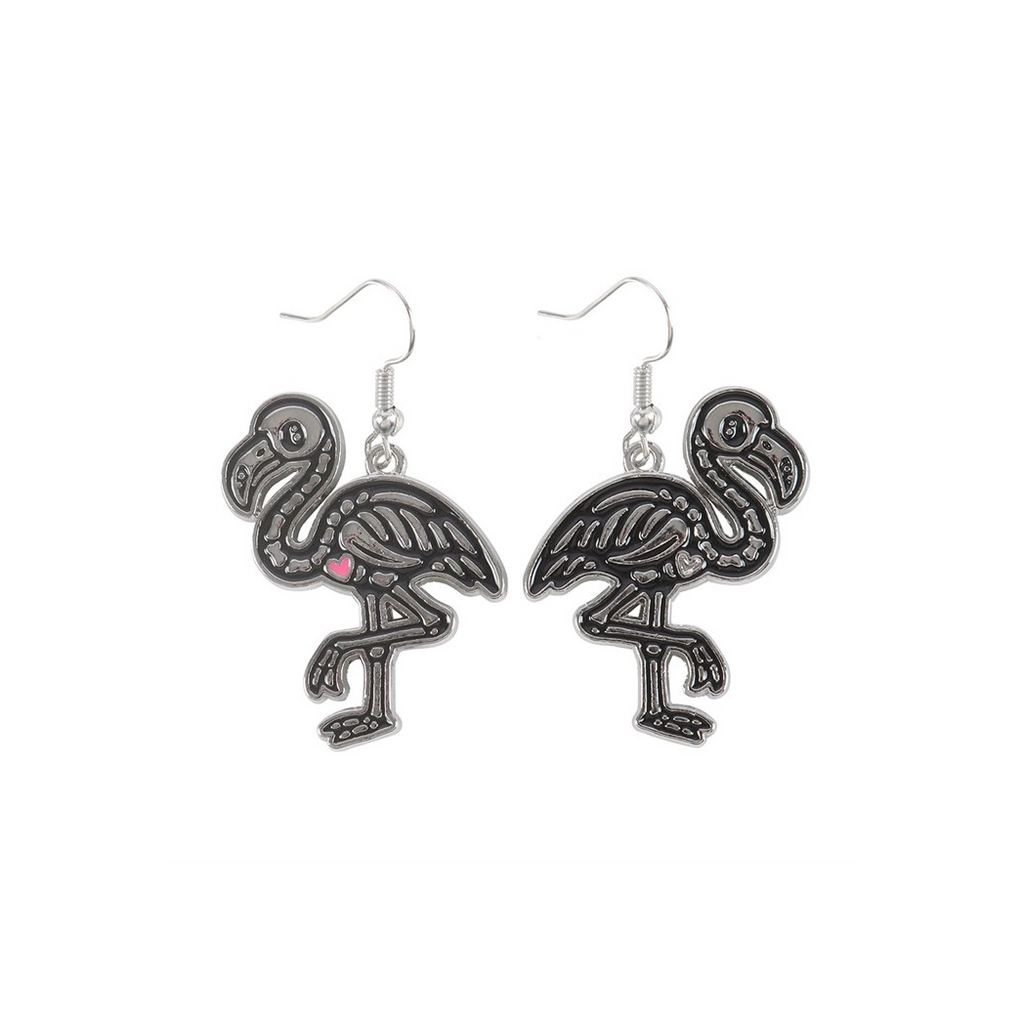 Flamin-goth Enamel Dangle Earrings