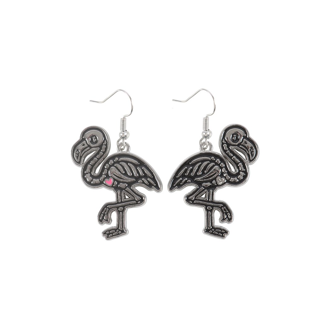 Flamin-goth Enamel Dangle Earrings