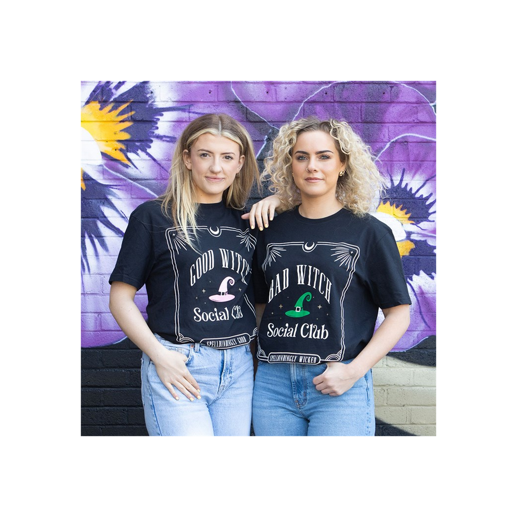 Green Bad Witch Social Club Unisex T-shirt Size L