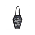 The Creepier the Better Coffin Shaped Tote Bag