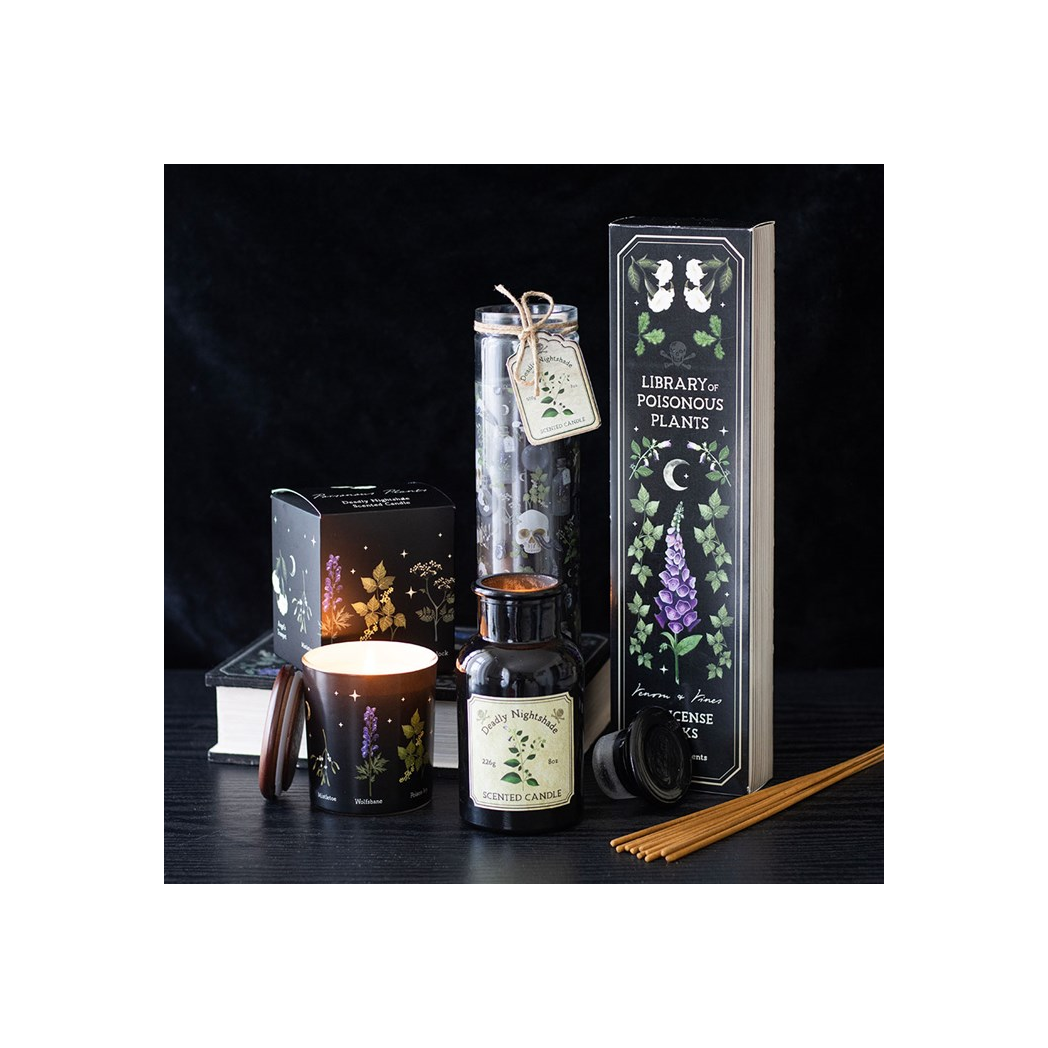 Poisonous Plants Deadly Nightshade Tube Candle