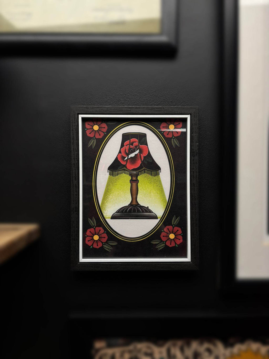 Traditional Lamp Tattoo Flash Print