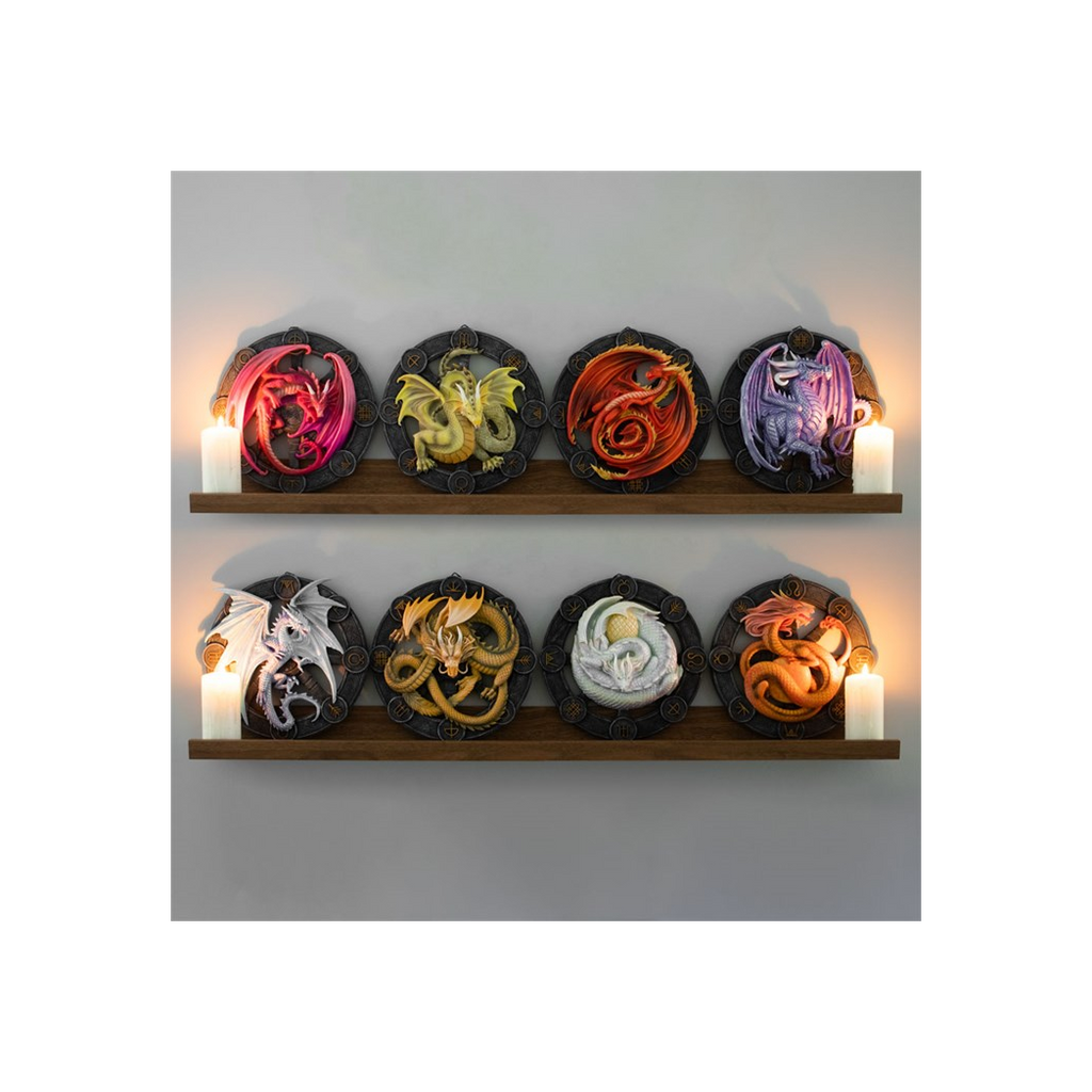 Ostara Dragon Resin Wall Plaque by Anne Stokes
