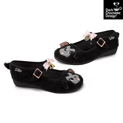 Chocolaticas® I Am The Black Sheep - Gothic Plush Mary Jane Flats - Size 9.5 left only!