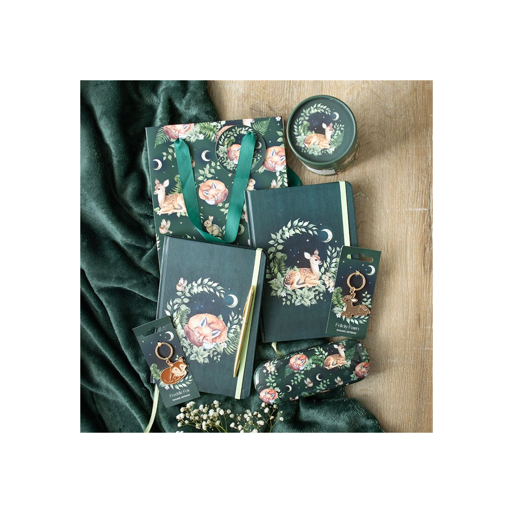 Green Sleeping Fox A5 Notebook