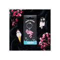Flamin-goth Flamingo Keyring