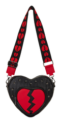 Loungefly Figural Broken Heart Crossbody Bag