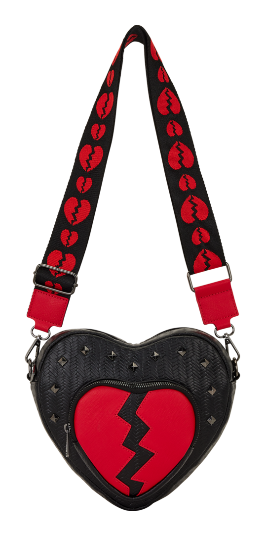 Loungefly Figural Broken Heart Crossbody Bag