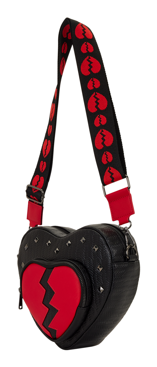 Loungefly Figural Broken Heart Crossbody Bag