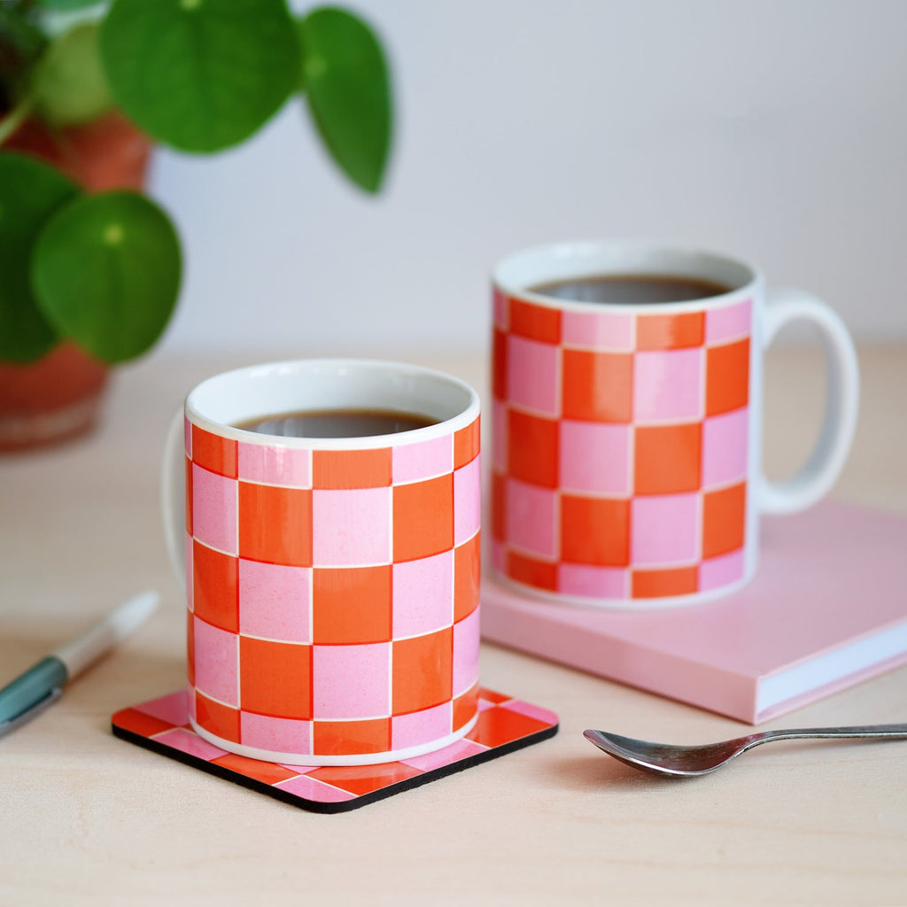 Checkerboard mug