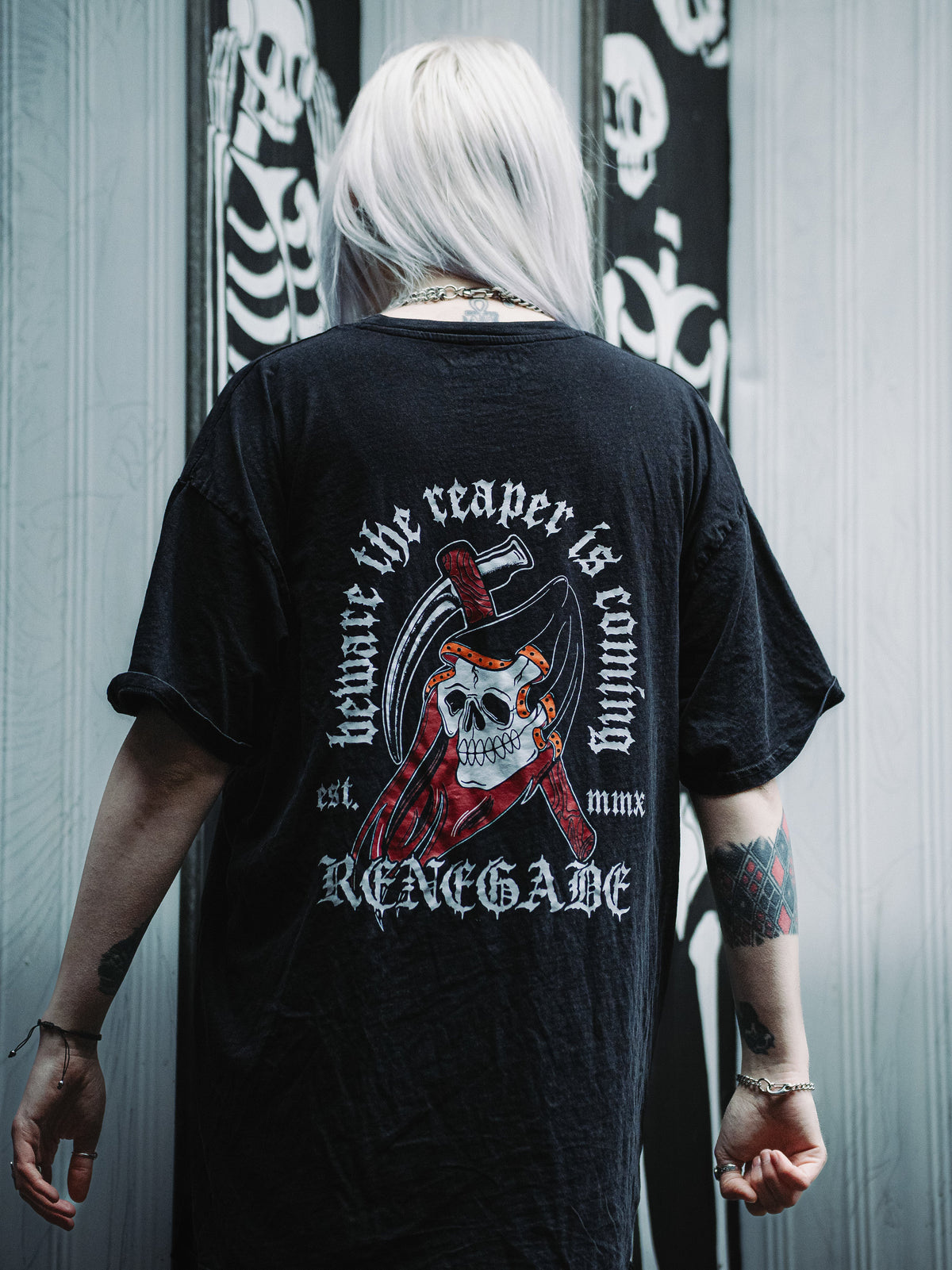 The Reaper Tattoo Graphic Tee