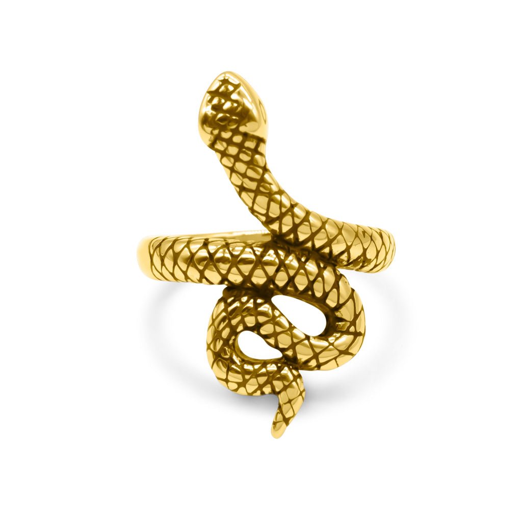Serpent's Lair Gold Snake Ring