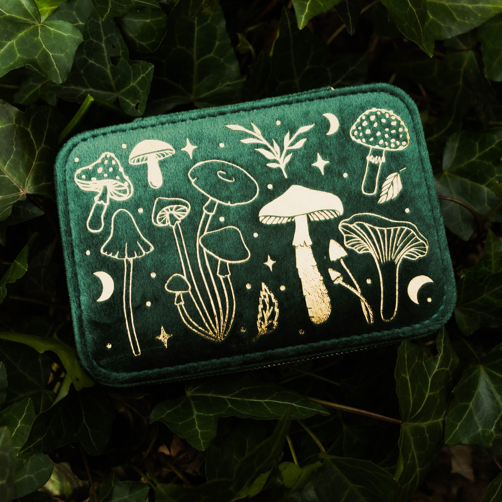 Green Witch Mushroom Jewellery Box