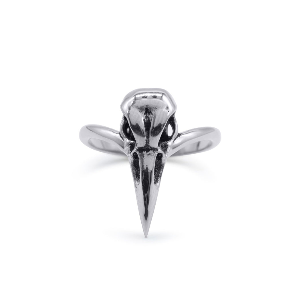 Raven Bird Skull Ring