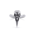 Raven Bird Skull Ring
