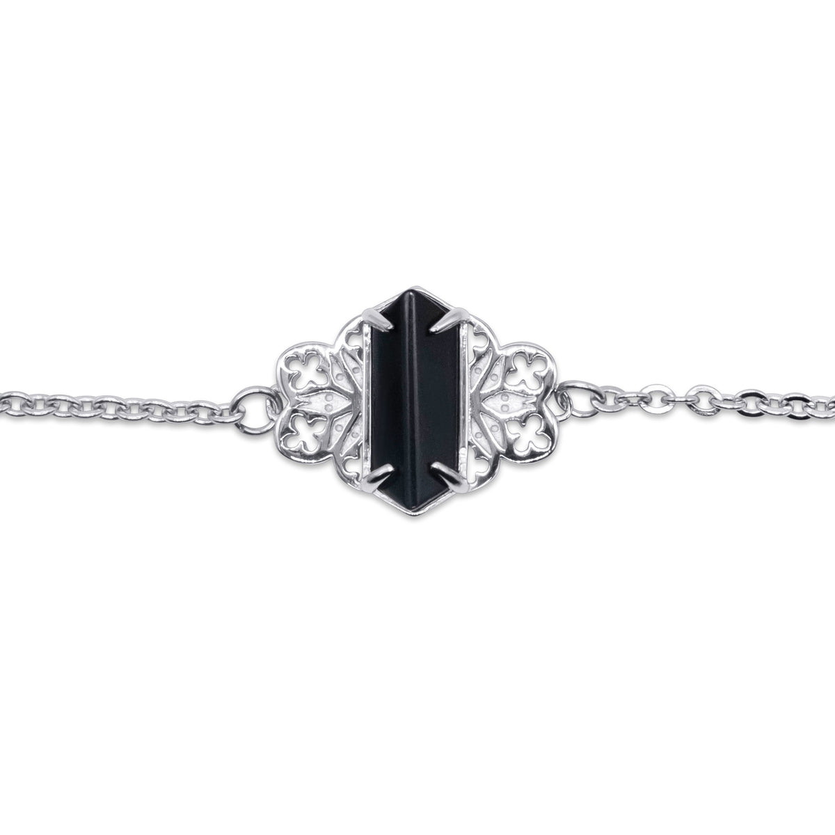 Repent Medieval Black Gemstone Choker Necklace