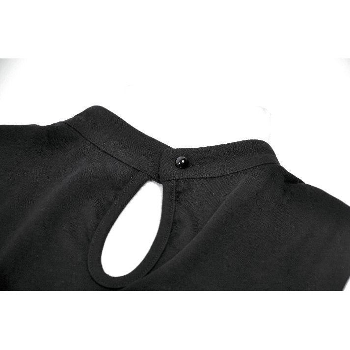 Dark in Love Punk Coffin Mesh Panel Top