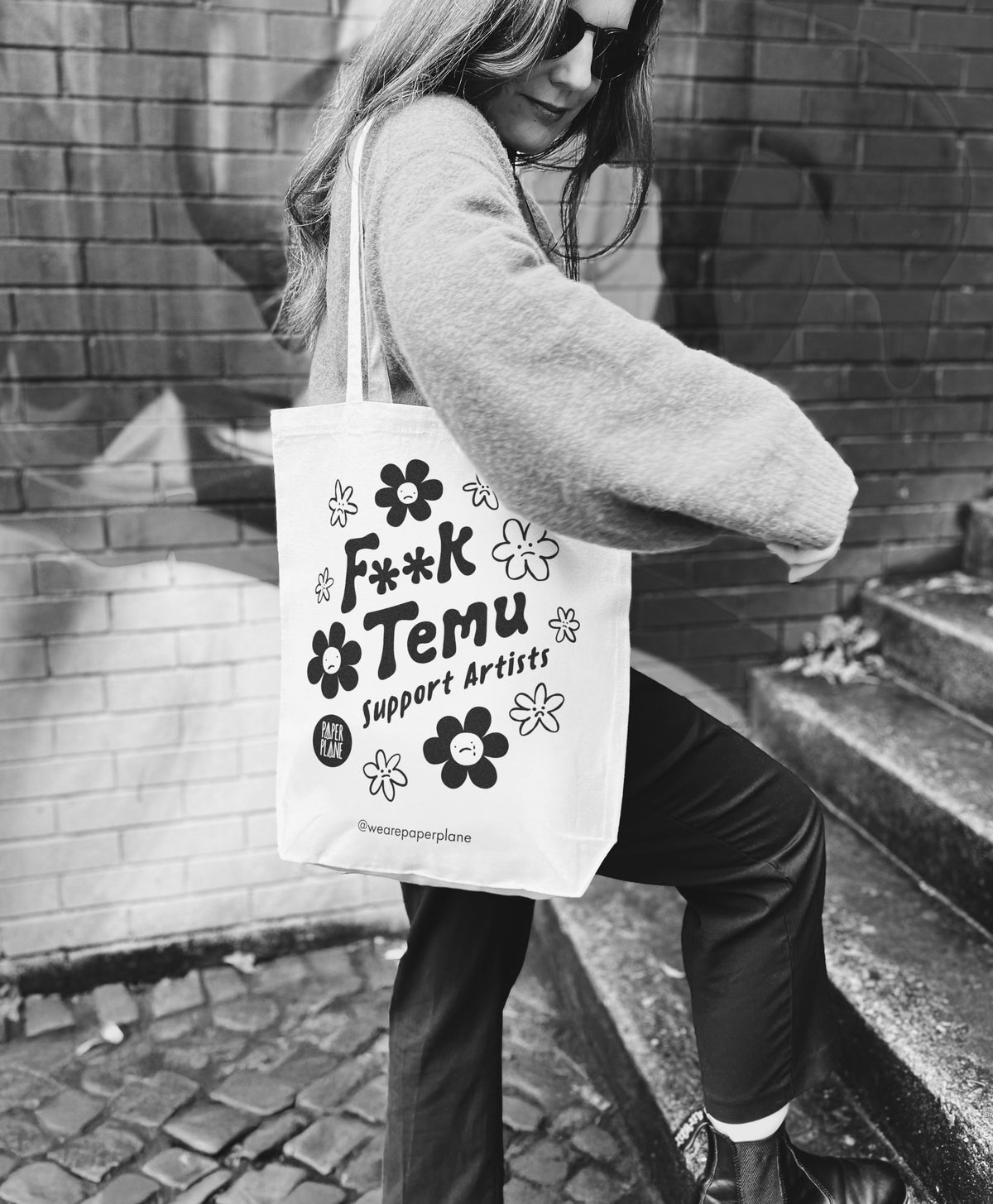 F**K Temu Tote Bag