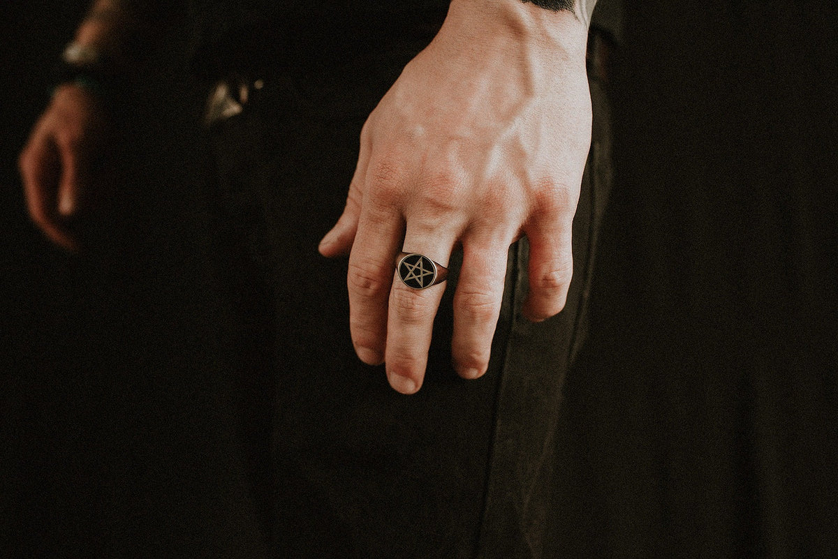 Pentagram Signet Ring