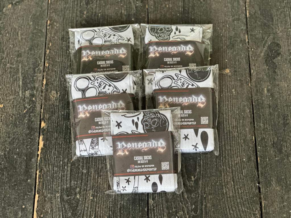 Traditional Tattoo Flash Socks