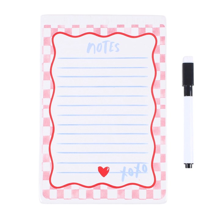 Reusable Ceramic Note Pad and Dry Erase Pen