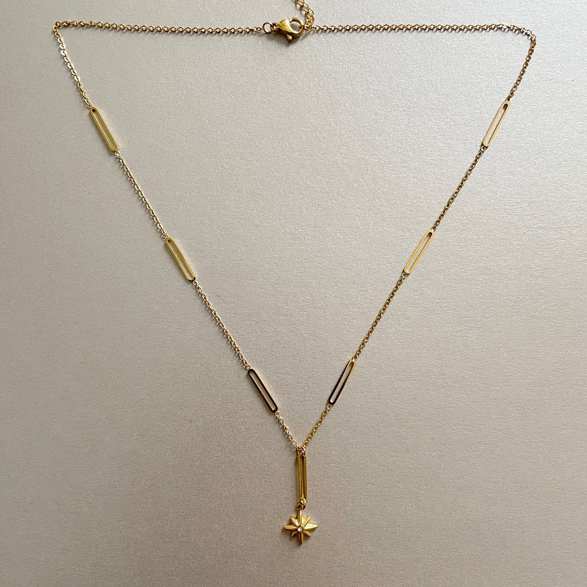 Tara Luxe 18k Gold Plated Star Necklace