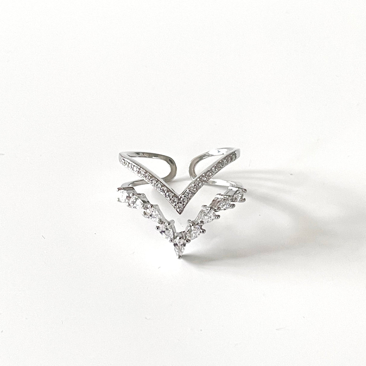 Ziva Double Wishbone Ring