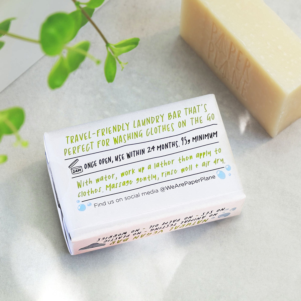 Laundry Bar 100% Natural Vegan Plastic-free