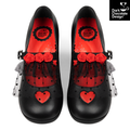 Chocolaticas® Melancholy - Gothic Rose & Lace Mid Heels