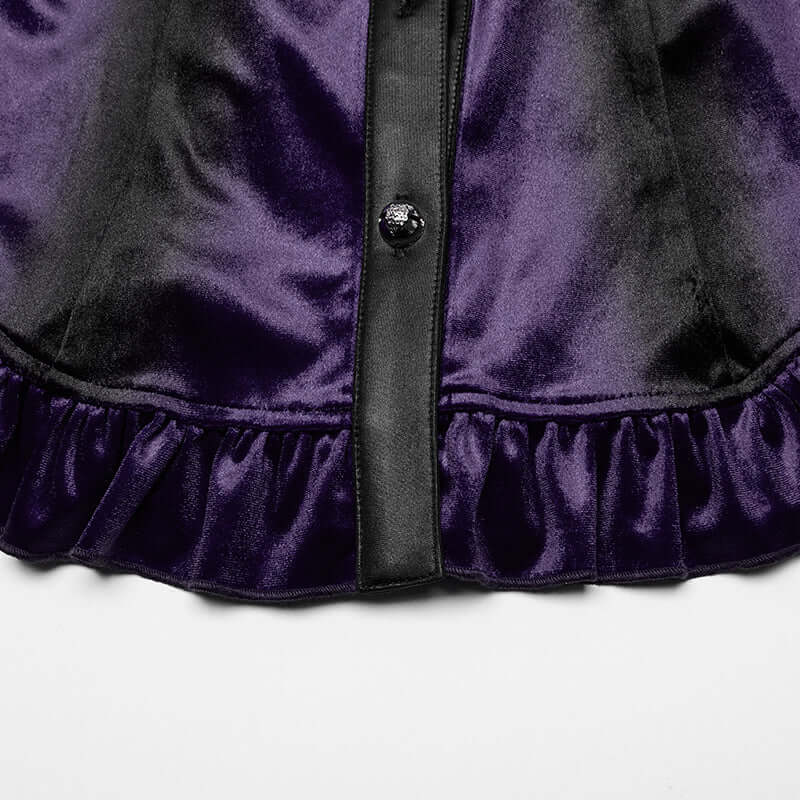 Punk Rave Fawn Gradient Printed Shirt in Violet