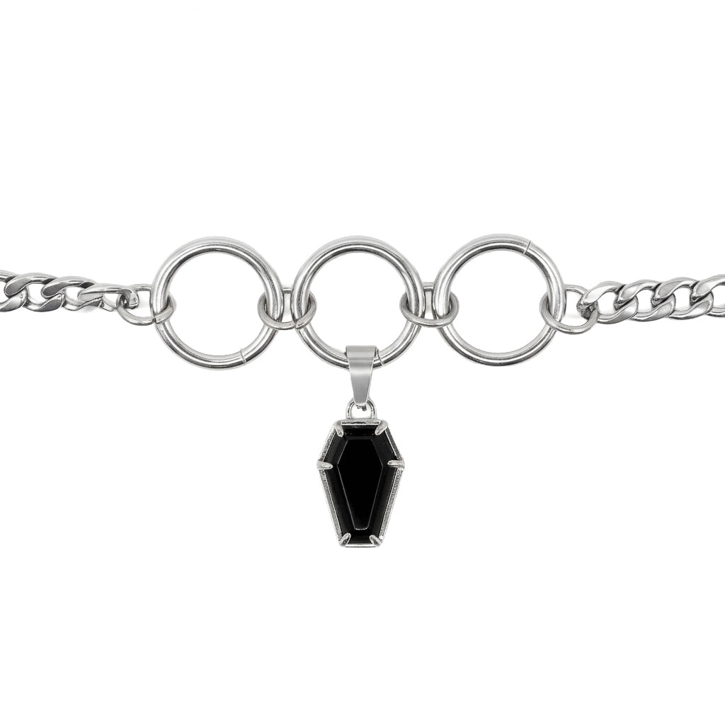 Crypt Black Coffin Choker