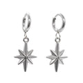 Celeste North Star Hoop Earrings
