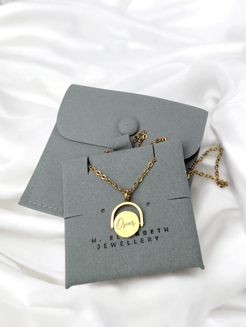 Custom Engraved Spinner Necklace
