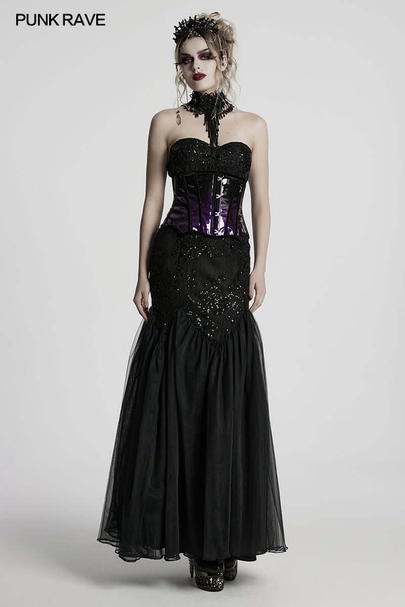 Punk Rave Effie Gorgeous Black Crystal Headband