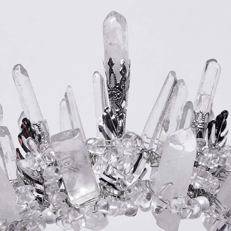 Punk Rave Gorgeous White Crystal Headband