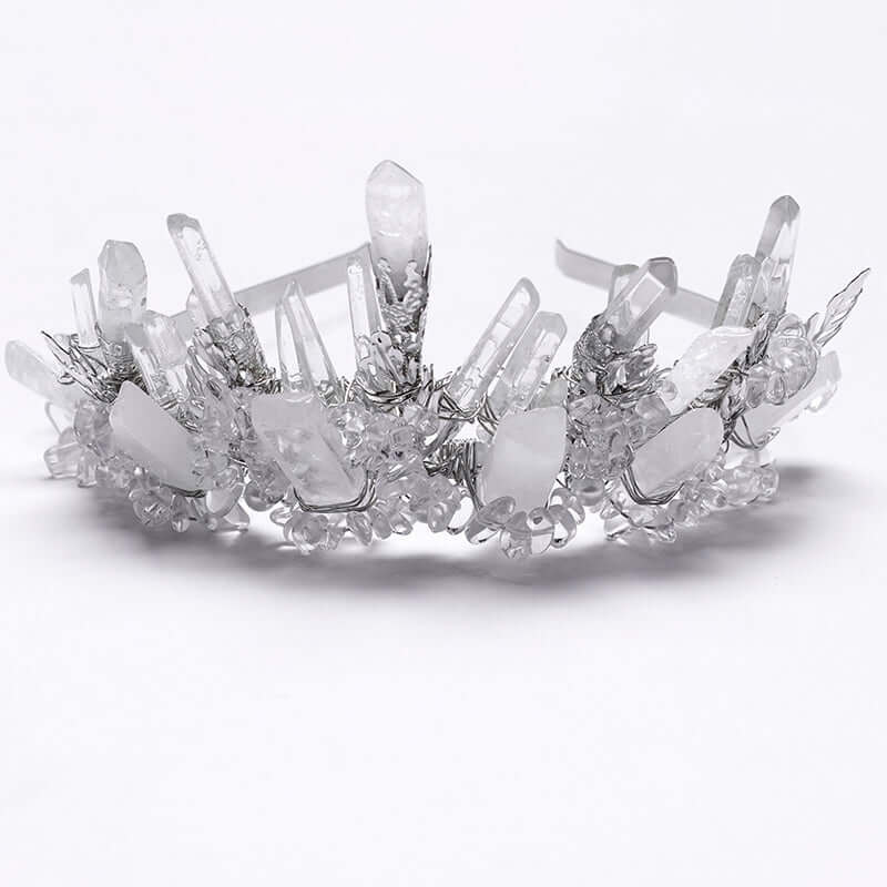 Punk Rave Gorgeous White Crystal Headband