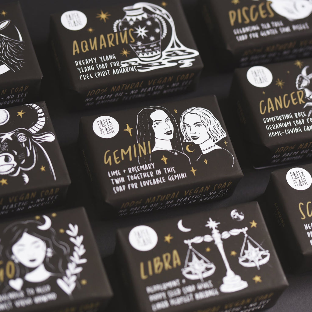 Gemini Star Sign Zodiac Bar - Natural and Vegan Horoscope Soap