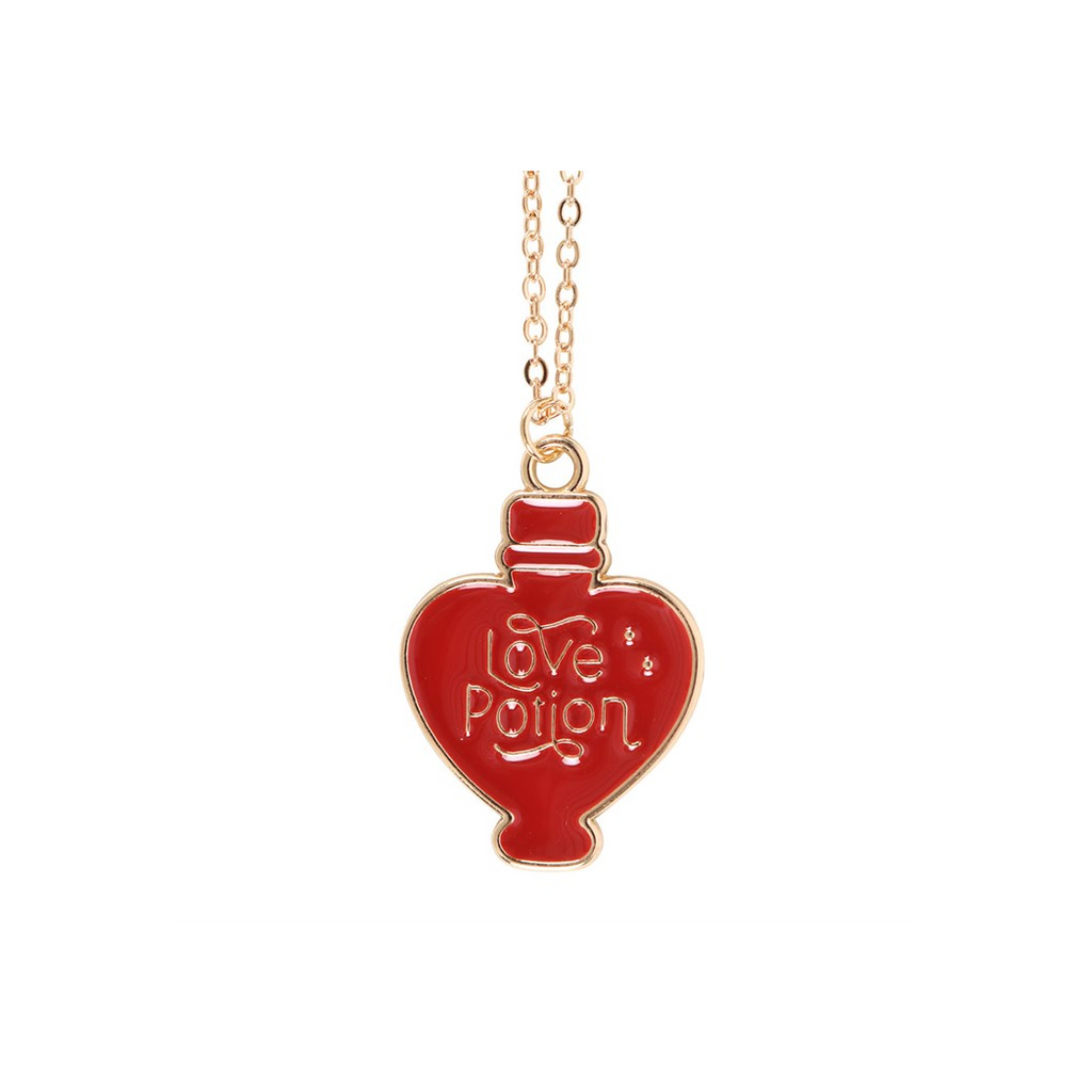 Love Potion Enamel Necklace Card